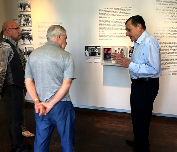 RHC talking to Bob Peduzzi and Jorge Figueroa Irizarry